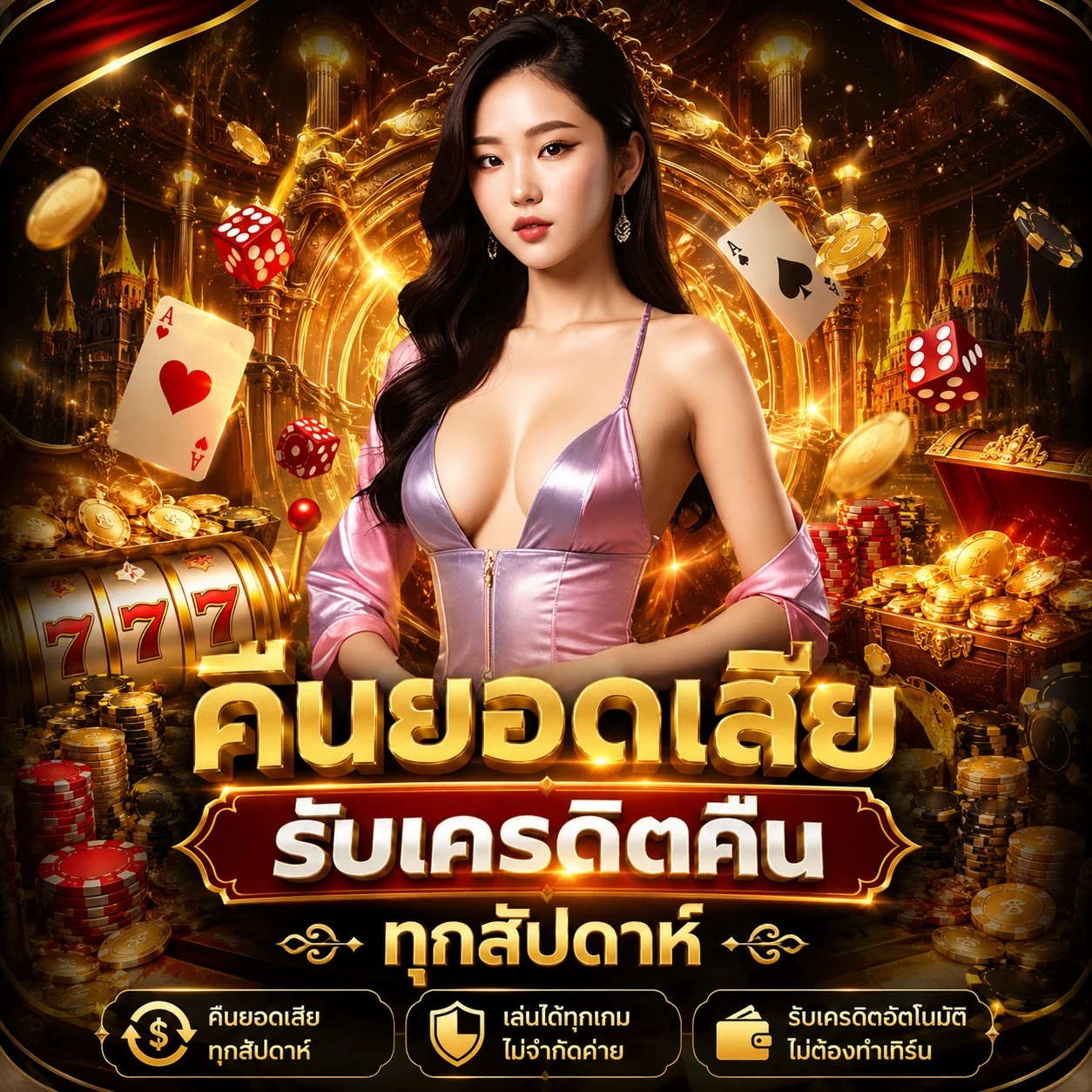 คืนยอดเสีย GUCCI889 รับเครดิตคืนทุกสัปดาห์